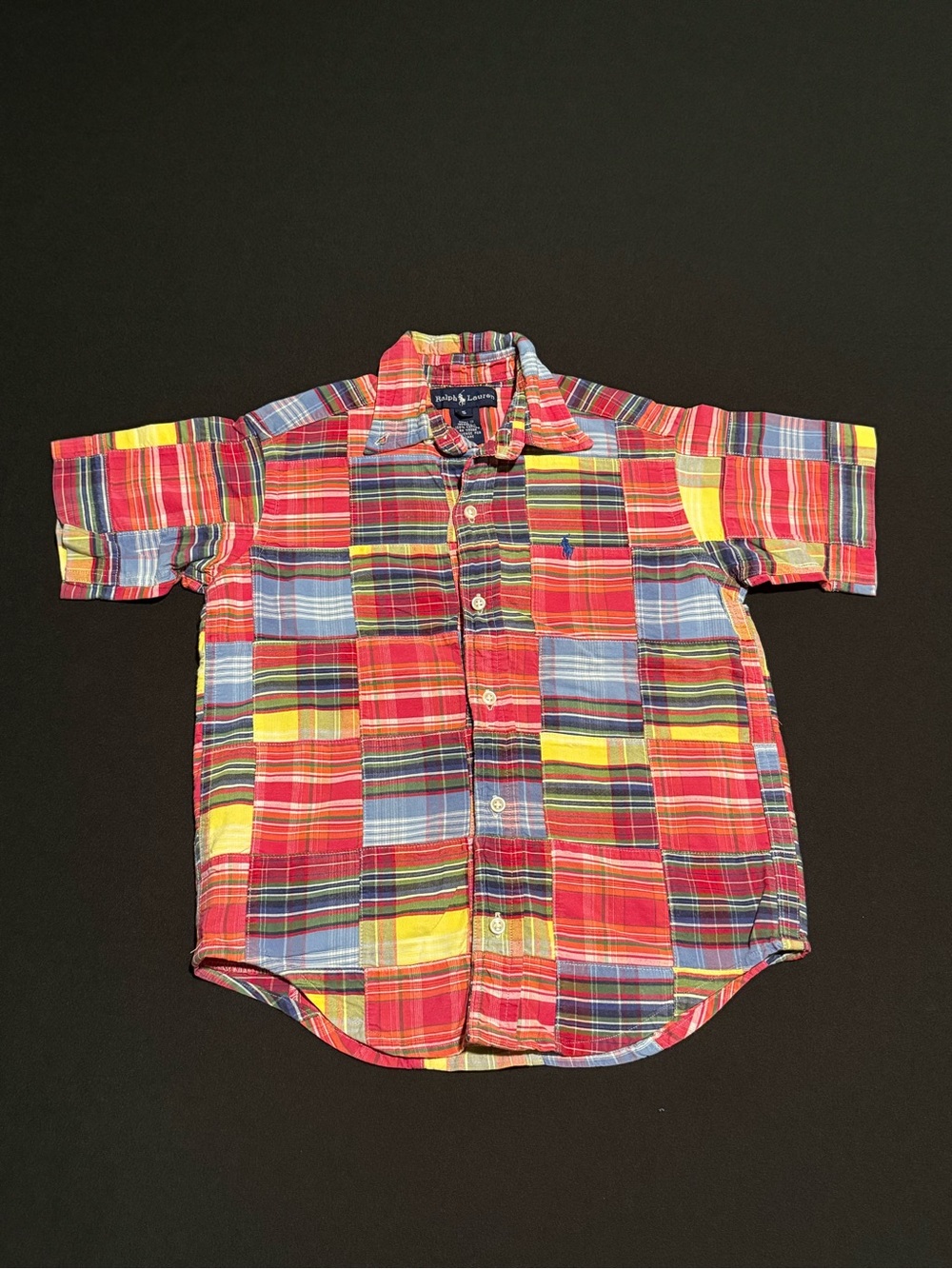 Polo by Ralph Lauren Multicolor Patchwork Plaid Button-Down Shirt